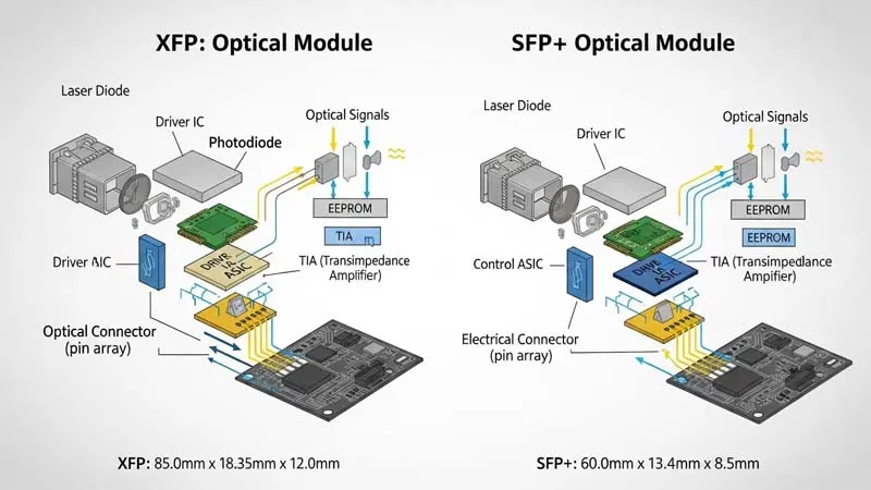 XFP Optical Modules and SFP+ Optical Modules